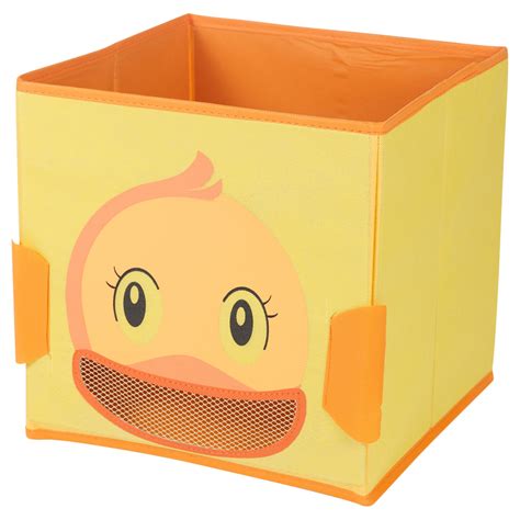 kids toy animal storage box  woven fabric collapsible organiser