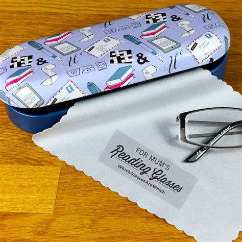 personalised reading glasses case by which glasses are which