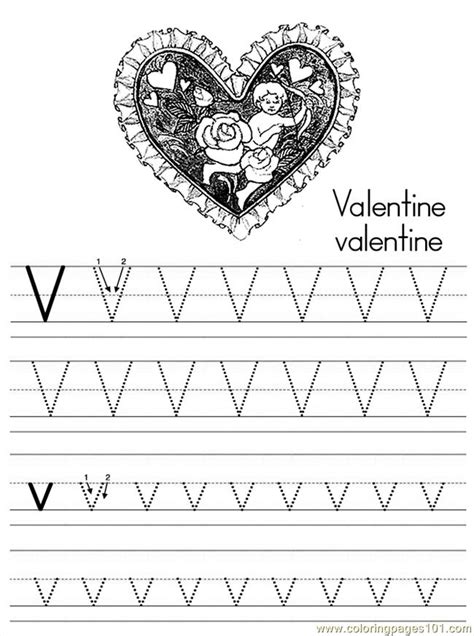alphabet abc letter  valentine coloring pages