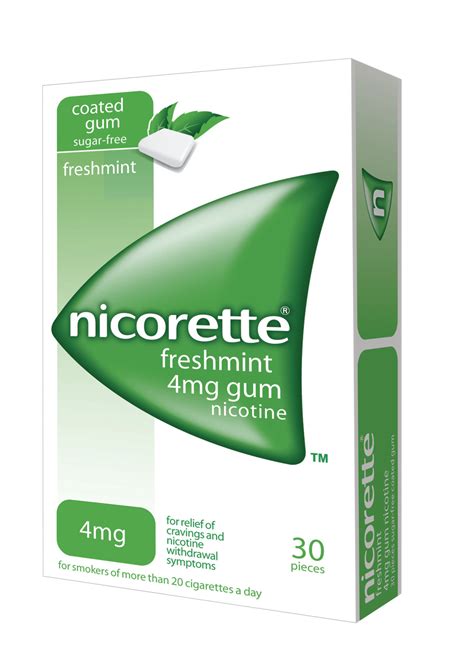 nicorette freshmint chewing gum mg  year  chemist direct