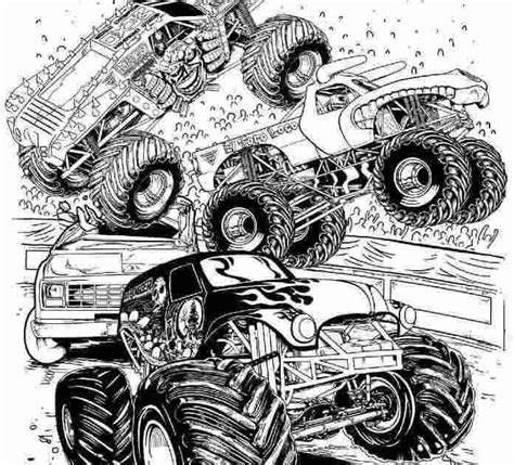 megalodon monster jam coloring pages coloring monster truck jam