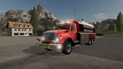 fs american fire truck  farming simulator  mod fs  mod