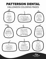 Dental Coloring Halloween Pages Patterson sketch template