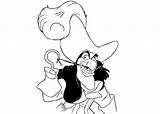 Hook Captain Coloring Pages Disney Drawing Colouring Cartoon Hooks Pan Peter Getdrawings Dessin Letscolorit sketch template