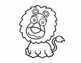 Sympathetic Lion Coloring Para Coloringcrew Dibujos Colorear sketch template