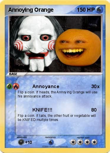 pokemon annoying orange   annoyance  pokemon card