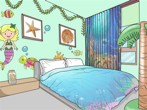 give  bedroom  ocean mermaid theme  steps