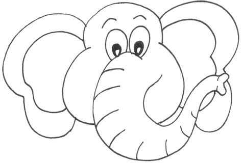 elephant coloring pages  kids preschool  kindergarten