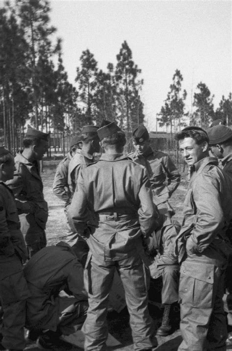Richard Winters With Paratroopers Of Co E 506 P I R