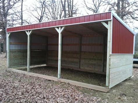 lean  horse shelter kit horse shelters horse barns