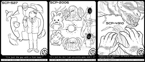 coloring page commissions gore warning wiki scp foundation amino