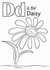 Daisy Coloring Letter Pages Drawing Printable Duck Supercoloring Outline Flower Template Categories Getdrawings sketch template