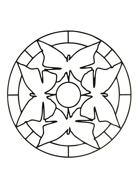 simple mandala  mandalas coloring pages  kids  print color