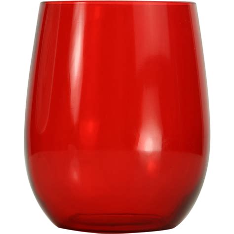 Vinello Stemless Plastic Wine Glass 12 Oz Logo Drinkware And Barware