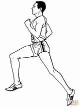 Corriendo Distancia Atletismo Imprimir Athletics sketch template