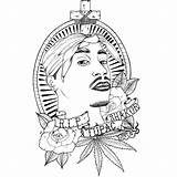 Tupac Lineart Xcolorings sketch template