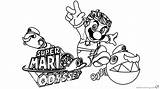 Mario Odyssey Super Coloring Pages Printable Sheets Funny Clipart Color Kids Print Bettercoloring Sheet Getcolorings Getdrawings Template sketch template
