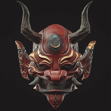 oni mask  jacques leyrelouphi heres  quick project started  week  participate