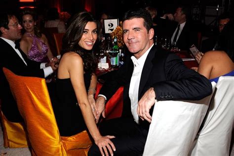 simon cowell pregnant lover escaped naked to avoid being