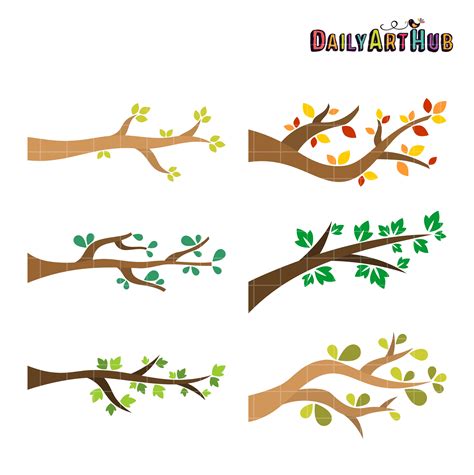 tree branches clip art set daily art hub  clip art everyday