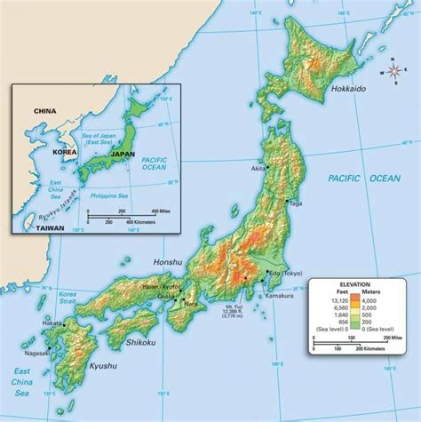 physical feature  japan physical map  japan darken  main physical features  japan
