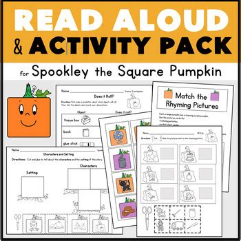 interactive read aloud lesson plan activities  spookley  square