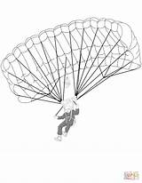 Paracaidista Parachute Coloriage Paracadute Stampare Primaire Paracadutista Soldati Ispirazione Parachutist Gratis sketch template