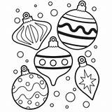Coloring Ornaments Christmas Pages Kids Sheets Preschool sketch template