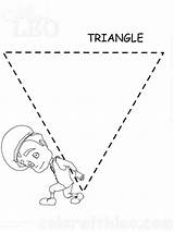 Coloring Pages Triangles Print Educational Printable Recommended Color Kids sketch template
