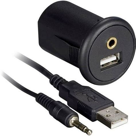 install bay snap  usb  aux adapter   extension cable black walmartcom
