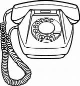 Telephone Coloring Old Clipart Drawing Paintingvalley Any Drawings sketch template