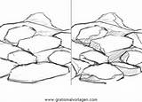 Felsen Rocce Steine Malvorlagen Malvorlage Ausmalbilder Gratismalvorlagen Landschaft Ausdrucken Misti sketch template
