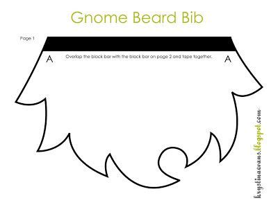 bit   gnome beard bib  pattern beard bib gnome beard