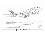 Coloring Airplane Pages Kids Plane Colouring Airbus Drawing Off Printable Take Aeroplane A380 Jet 747 Boeing Print Aeroplanes Drawings Truck sketch template