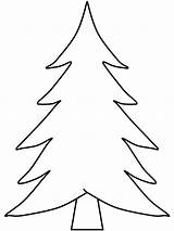 Coloring Tree Christmas Template Pages Outline Printable Blank Pine Trees Stencil Print Pattern Azcoloring sketch template