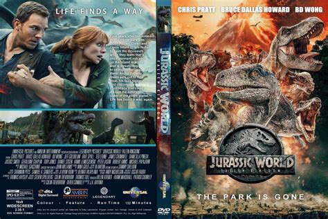 Jurassic World Fallen Kingdom 2018 R0 Custom Dvd Cover