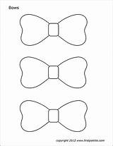 Bows Printable Coloring Pages Templates Set Firstpalette sketch template