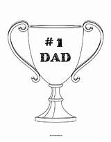 Dad Coloring Number Trophy Printable Pages Countdown Christmas Print Color Allfreeprintable Getcolorings sketch template