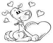 dog valentine db coloring valentines day coloring page coloring
