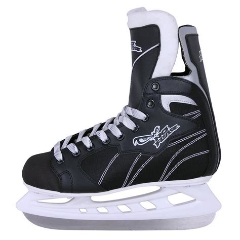 fear mens ice hockey skate shoes boots  stainless steel blade lace ups ebay