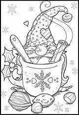 Coloring Christmas Pages Gnome Noel Tomtes Colouring Xmas Coloriage Printable Book Un Drawing Des Bougies Choose Board Tableau Choisir sketch template