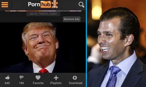 donald trump jr couldn t resist sharing a pornhub meme of his dad