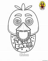 Chica Fnaf Coloring Pages Face Printable Chika Print Color Template Getcolorings Getdrawings Book sketch template