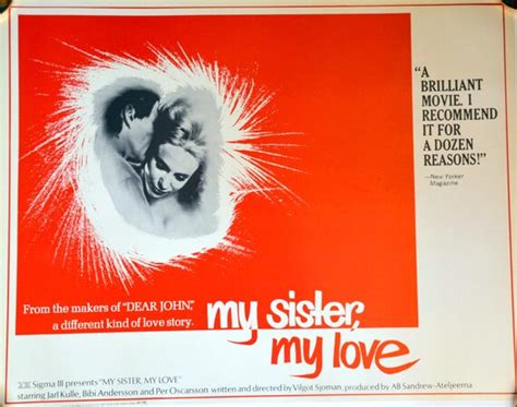 Vintage Film Poster My Sister My Love Incest Etsy