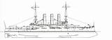 Bb Drawing Line Missouri Uss Battleship Completed Battleships Navsource Baker Drawings Iii Cruisers sketch template