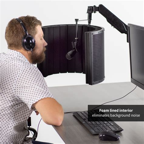 vivo black universal mini portable vocal recording booth sound noise foam panel ebay