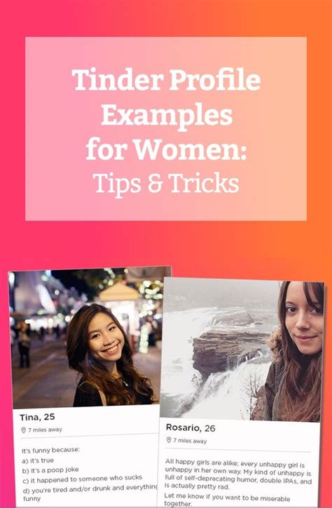Tinder Profile Examples For Women Tips And Templates Good
