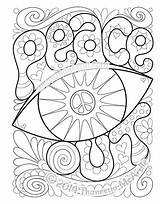 Coloring Peace Pages Thaneeya Hippie Mcardle Drawing Adult Sheets Book Color Books Mandala Bible Printable Groovy Signs Open Zeichen Colouring sketch template