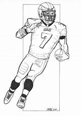 Coloring Football Pages Eagles Player Players Nfl Vick Michael Drawing Philadelphia Printable Tackling Template Logo Sketches Color Silhouette Getdrawings Getcolorings sketch template