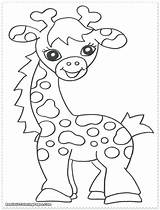 Coloring Jungle Pages Safari Animals Baby Animal African Printables Giraffe Shower Color Cute Preschool Printable Print Templates Kids Zoo Themed sketch template